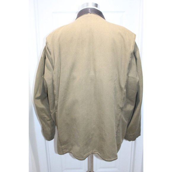 J Crew Mens Small Flannel Lined Barn Coat Corduroy Collar Chore Field Jacket - Picture 3 of 9